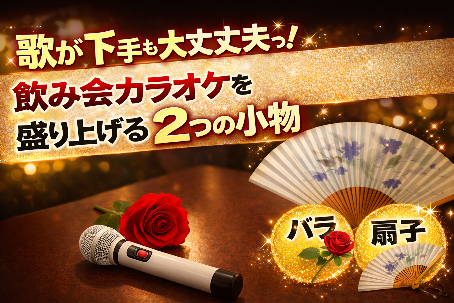 歌が下手でも大丈夫!飲み会カラオケを盛り上げる2つの小物